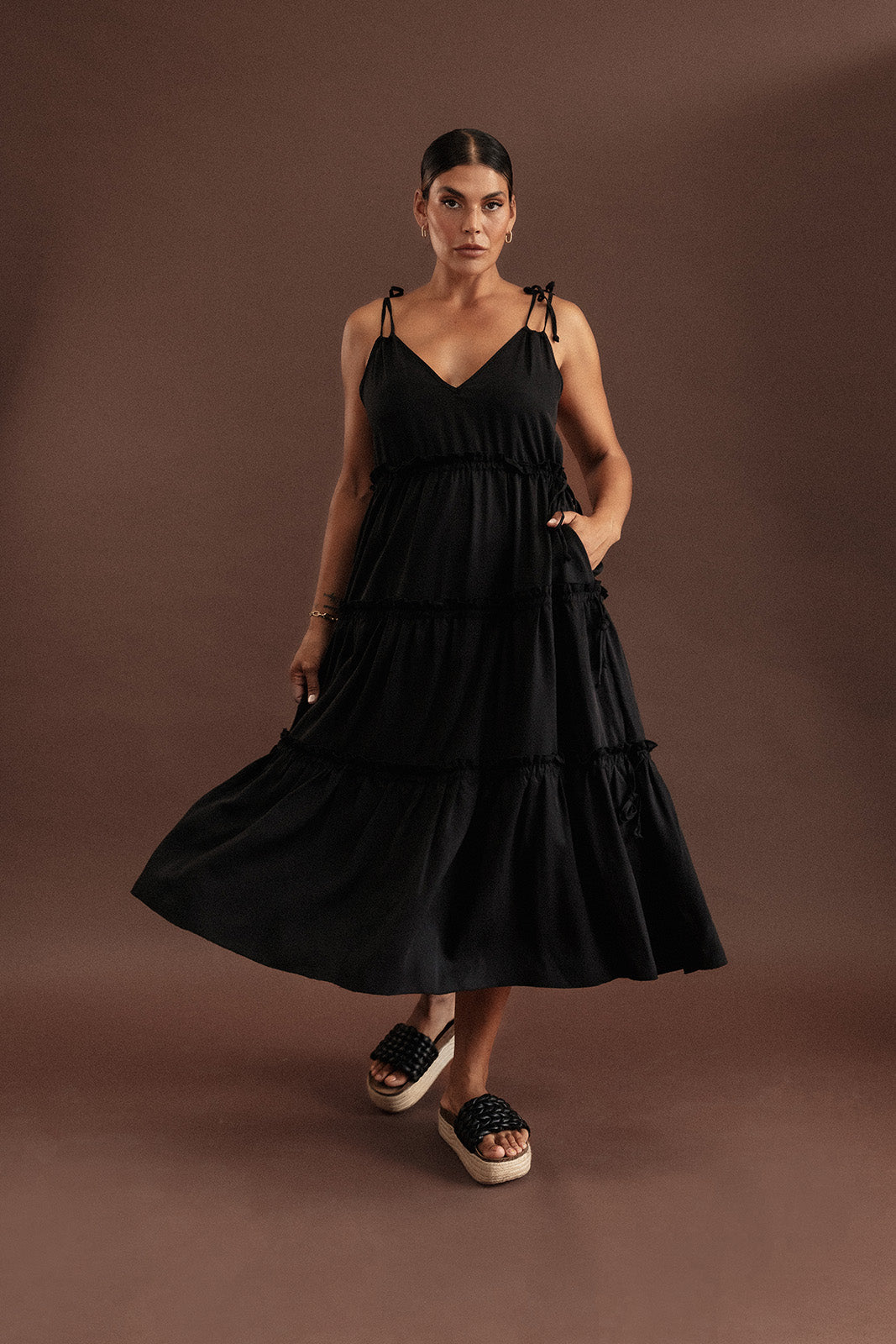 Black multiway maxi outlet dress